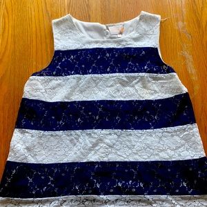 Stitch fit lace tunic tank size medium